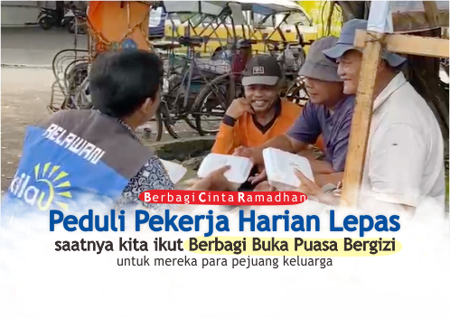 Berbagi Buka Puasa Bergizi untuk Pekerja Harian Lepas
